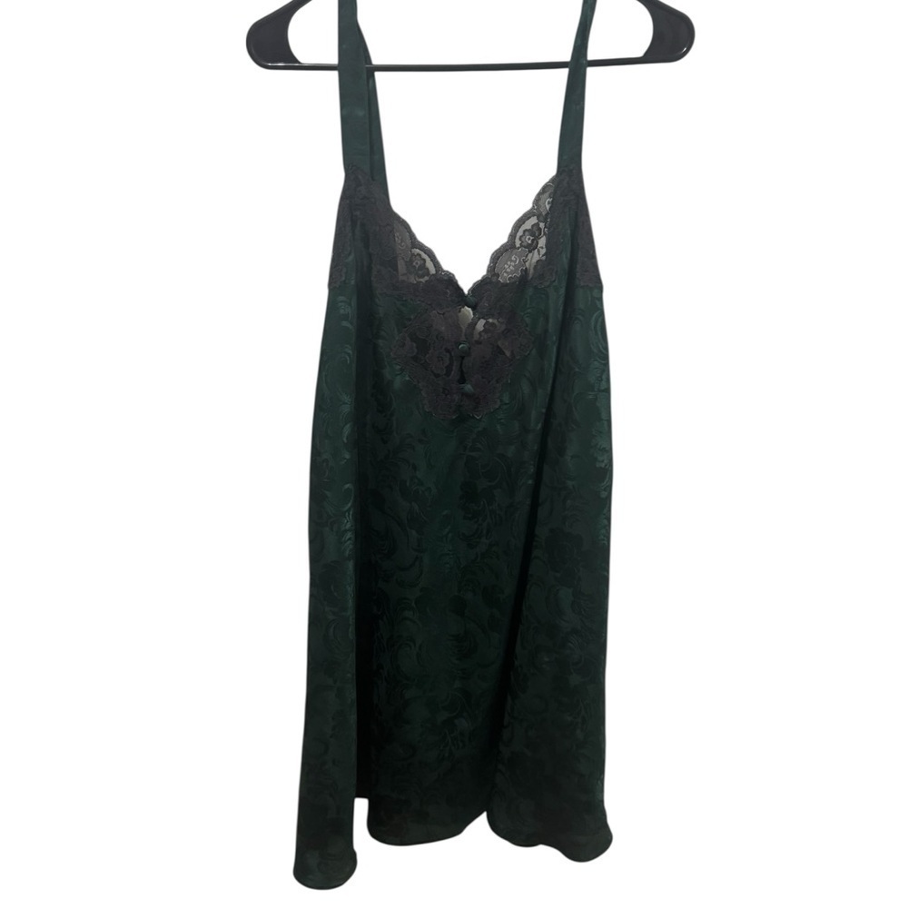 Sopre Vintage Dark Green Floral Nightie Size 18/20